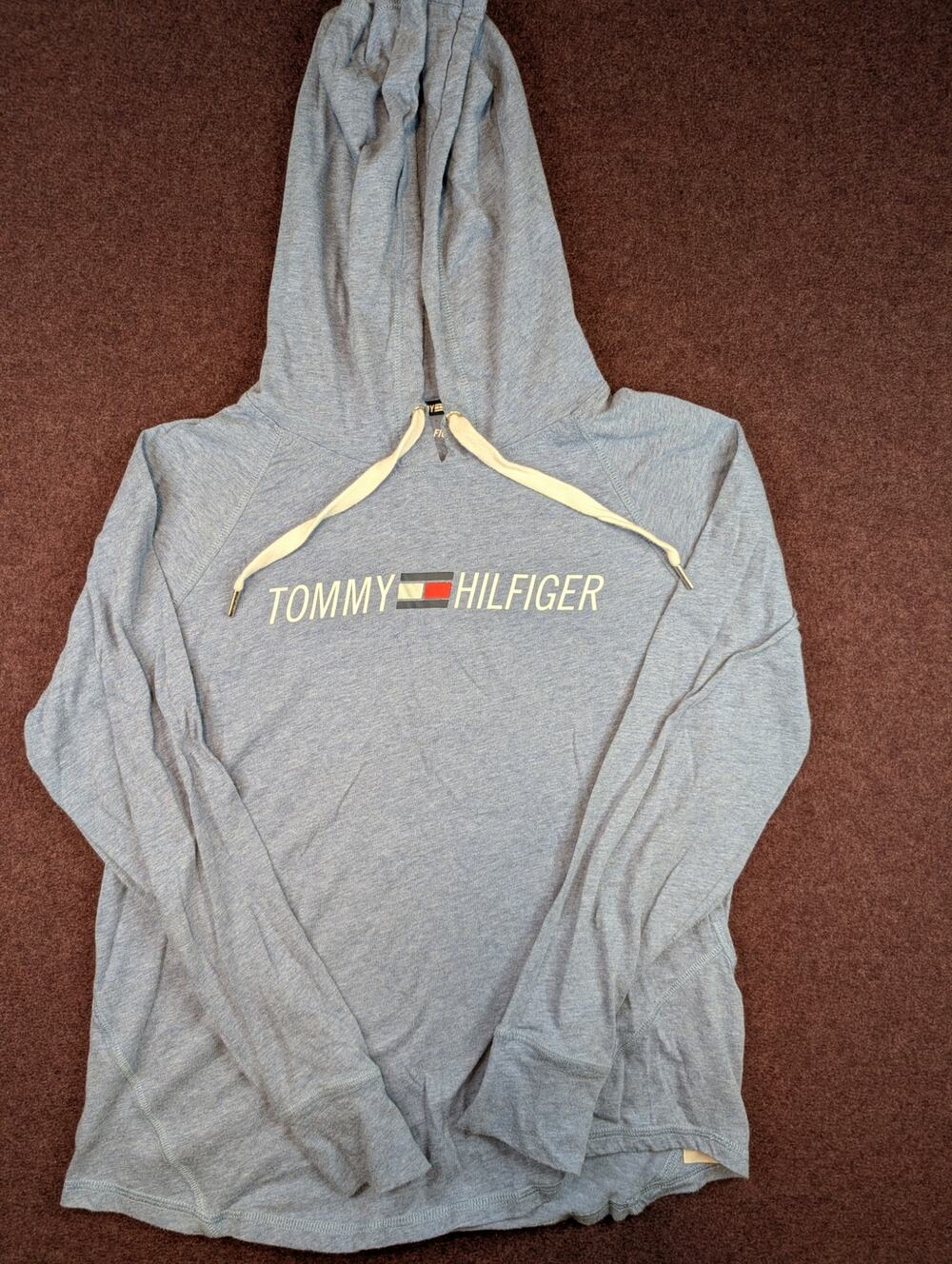 Women's Tommy Hilfiger Sport Lightweight Hoodie, Light Blue - Size M